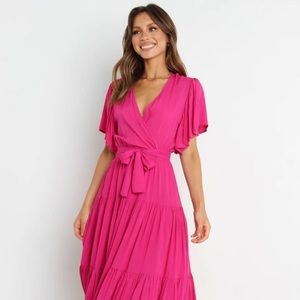 Petal & Pup Barker Dress - PINK - M - BUMP FRIENDLY